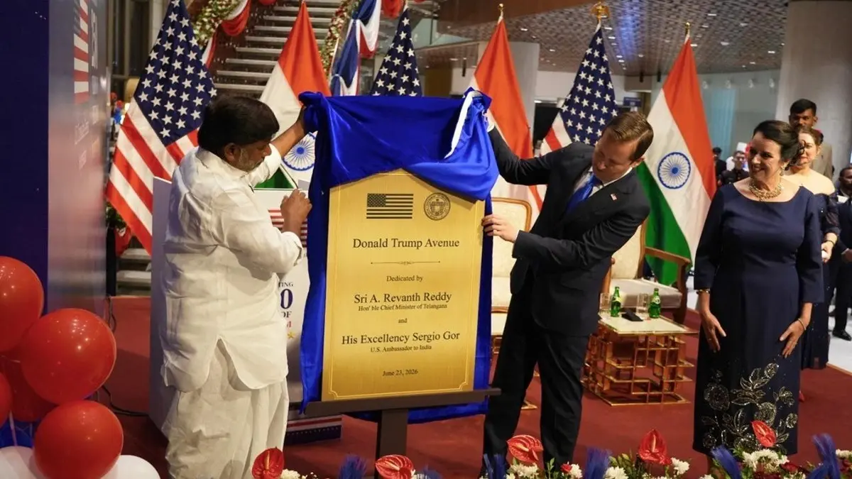 Trump Calls Honour ‘Unprecedented’ As Hyderabad Names Road ‘Donald Trump Avenue’ Near US Consulate Trump Calls Honour ‘Unprecedented’ As Hyderabad Names Road ‘Donald Trump Avenue’ Near US Consulate