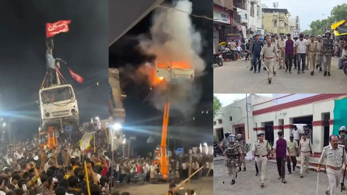 Ujjain Shahi Masjid Clash: 9 Accused Undergo Medical Test Amid Tight Security After Stone-Pelting ujjain muharram controversy video