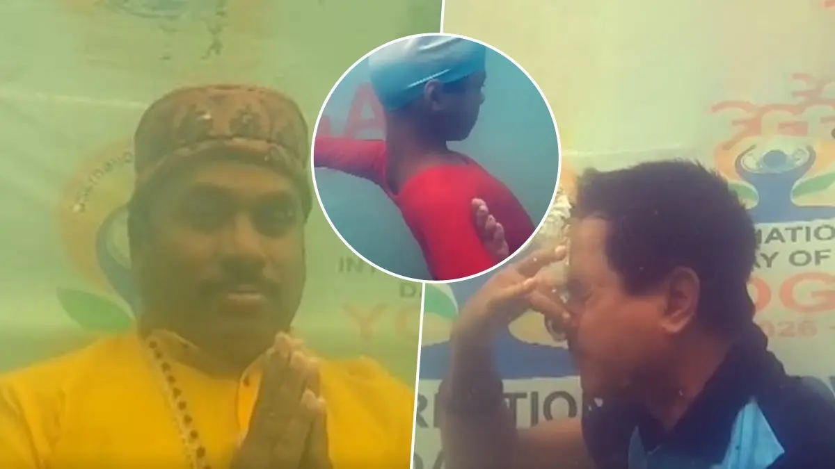 Underwater Yoga in the Mahanadi River: Spectacular Session Held in Odisha's Cuttack | WATCH Underwater Yoga in the Mahanadi River: Spectacular Session Held in Odisha's Cuttack