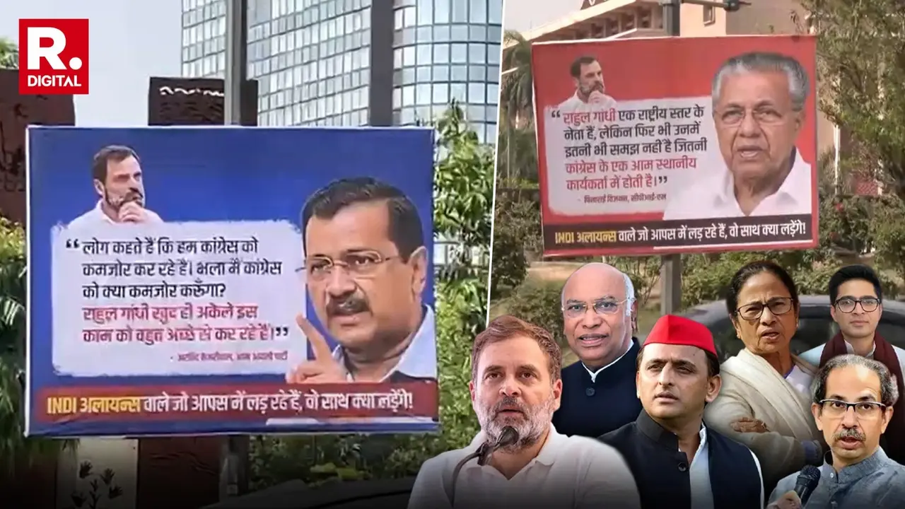INDI Unity Under Question! Anti-Congress Posters, DMK-AAP Boycotts Overshadow Key Alliance Meeting In Delhi Unity Under Question: Anti-Congress, Anti-Rahul Posters, DMK-AAP Boycotts Overshadow Key INDI Bloc Meeting In Delhi