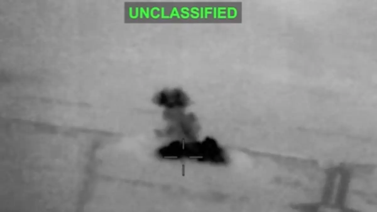 US CENTCOM Releases Video of Strikes on Iranian Missile, Drone Storage Sites After Tehran Attack on Commercial Vessel US CENTCOM Releases Video of Strikes on Iranian Missile, Drone Storage Sites After Tehran Attack on Commercial Vessel