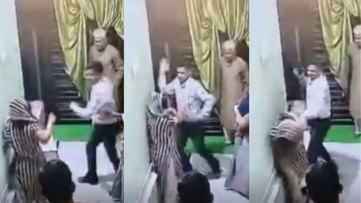 VIRAL VIDEO: शादी के कई साल बाद तक बच्चे नहीं हुआ तो पति बना हैवान, पत्नी को गिरा-गिराकर पीटा, ससुर पर लगाया गंभीर आरोप uttar pradesh hapur -domestic-violence-husband-beats-wife viral-video up police took action 1