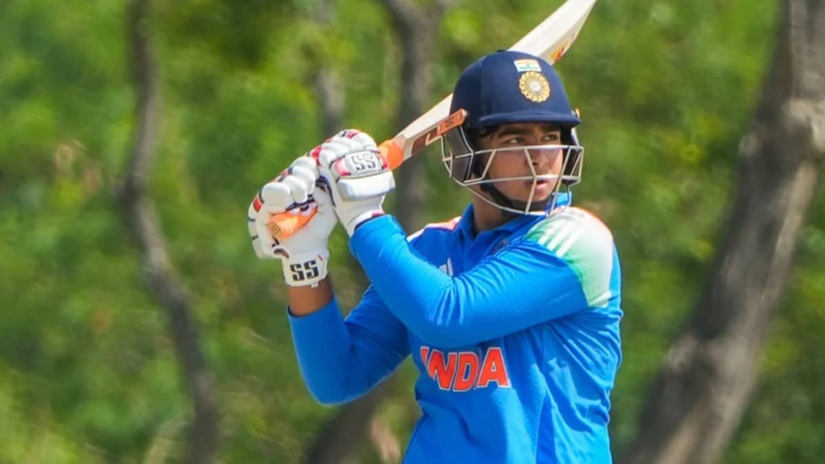 Vaibhav Sooryavanshi in action for India A