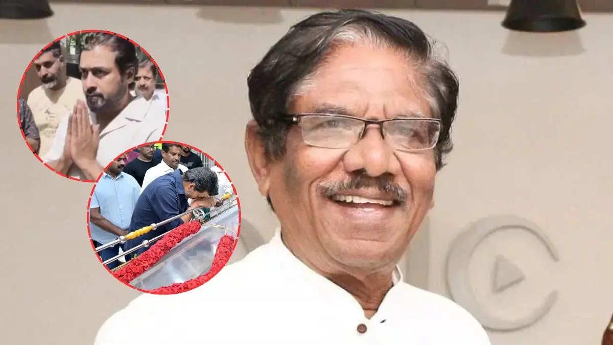 Veteran Filmmaker Bharathiraja Dies: TM CM Vijay, Actor Suriya Pay Last Respects Before He Is Laid To Rest With Full State Honours Vijay, Suriya pay last respects to Bharathiraja