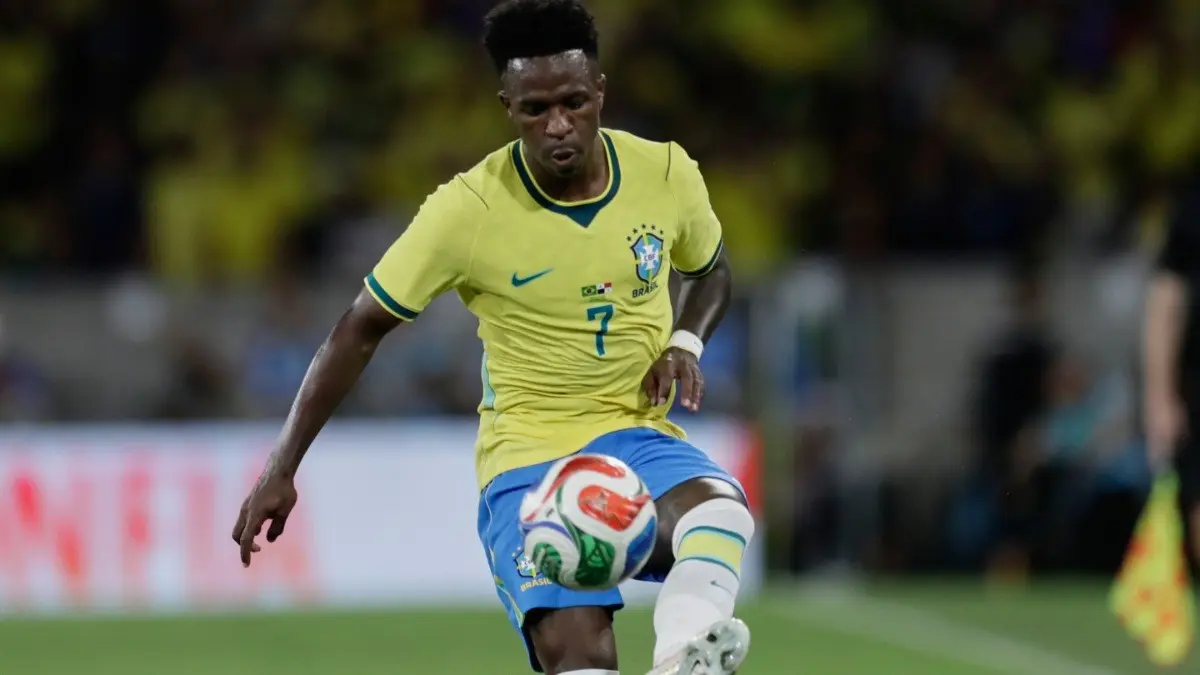 Brazil vs Egypt Live Streaming: When And Where To Watch FIFA World Cup 2026 Warm-Up Match In India? Vinícius Júnior in action