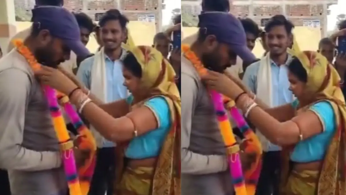 बेवफाई, बीबी और बवाल...पति ने 36 साल की पत्नी को 24 साल के लड़के संग आपत्तिजनक हालत में पकड़ा, दोनों की करा दी शादी; VIDEO हो रहा वायरल Viral Video