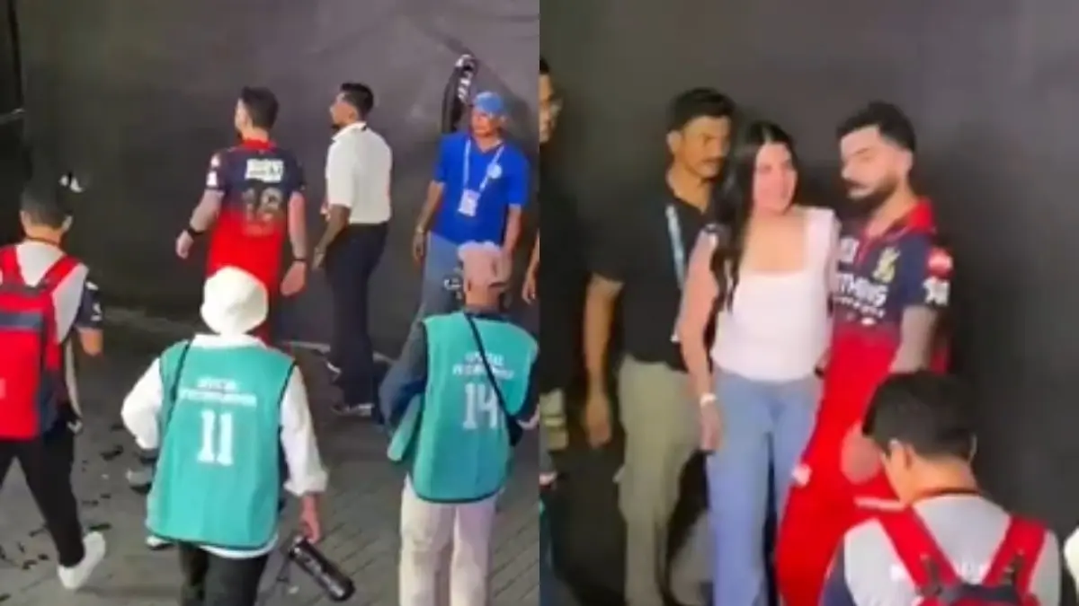 WATCH | Virat Kohli Convinces Security to Allow Anushka Sharma Onto Ground After RCB Beat GT to Clinch IPL 2026; Heartwarming Video Goes Viral Virat Kohli, Anushka Sharma, IPL 2026