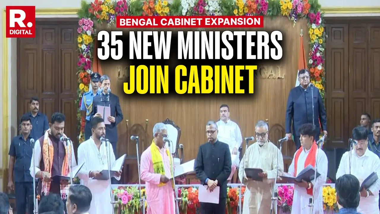 Suvendu Adhikari Expands Bengal Cabinet: Full List of 35 Ministers Inducted West Bengal Cabinet Expansion: Oath Ceremony Underway at Lok Bhavan