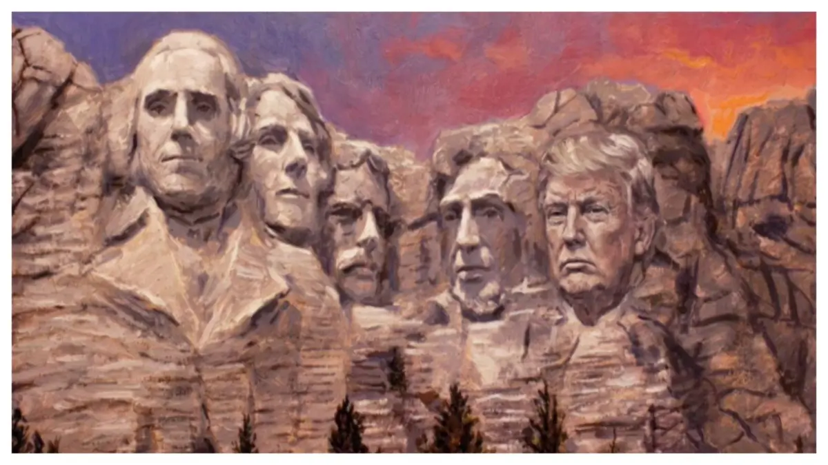 Trump Shares AI-Generated Image of Himself on Mount Rushmore, Reviving 'Dream' to Join Iconic US Presidents X
