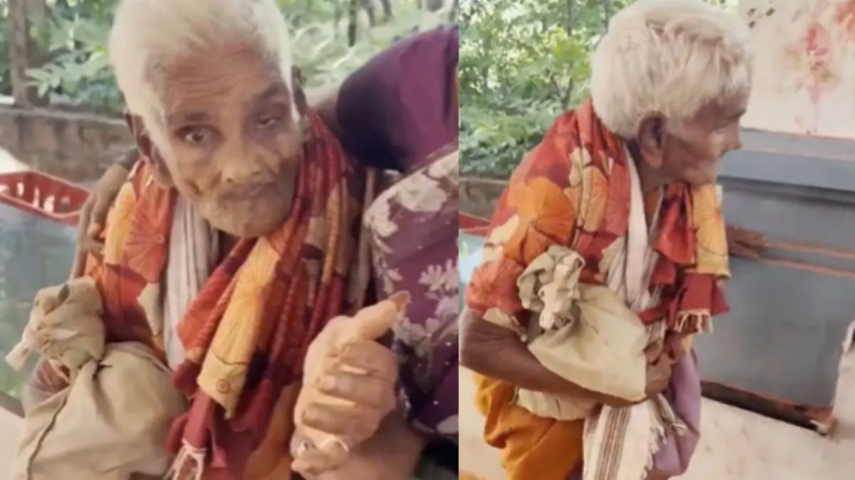 श्रद्धा के आगे उम्र ने भी टेके घुटने...116 साल की दादी ने पैदल नाप दीं बालाजी की 3550 सीढ़ियां, हैरान कर देगा यह VIDEO 116-year-old-woman-climbs-3550-steps-to-tirumala-balaji-temple-viral-video