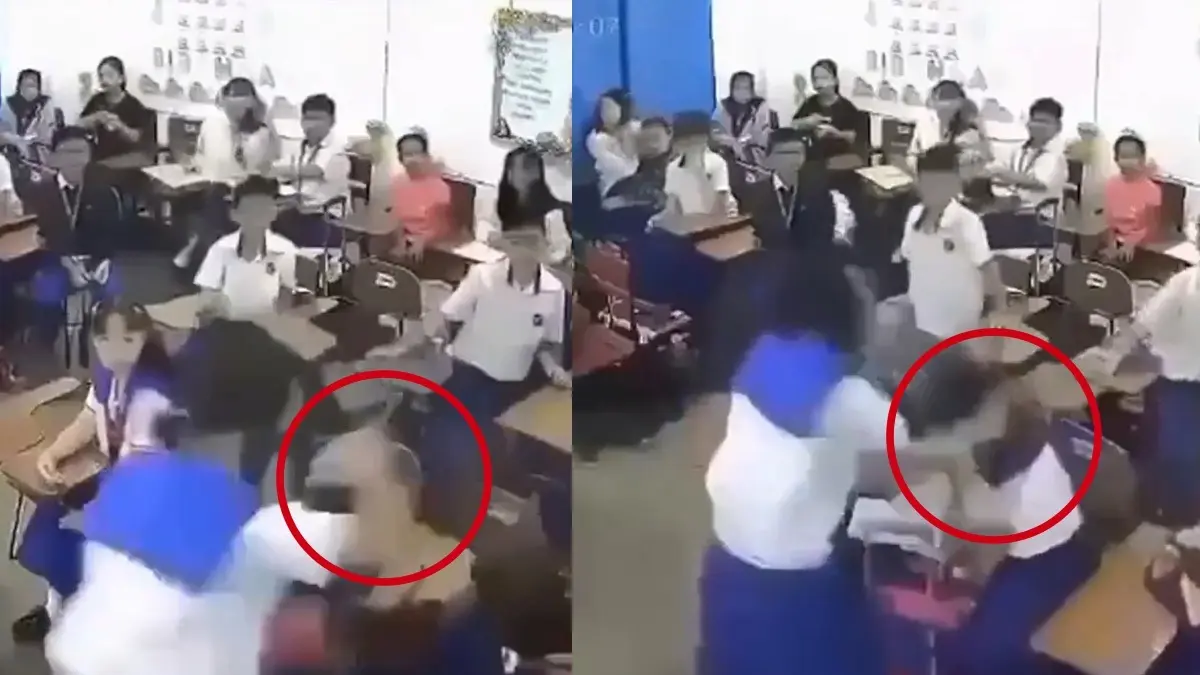 14-Year-Old Girl Storms Classroom, Stabs 7 Children At Philippines School; Chilling Attack Caught On Camera 14-Year-Old Girl Storms Classroom, Stabs 7 Children At Philippines School; Chilling Attack Caught On Camera