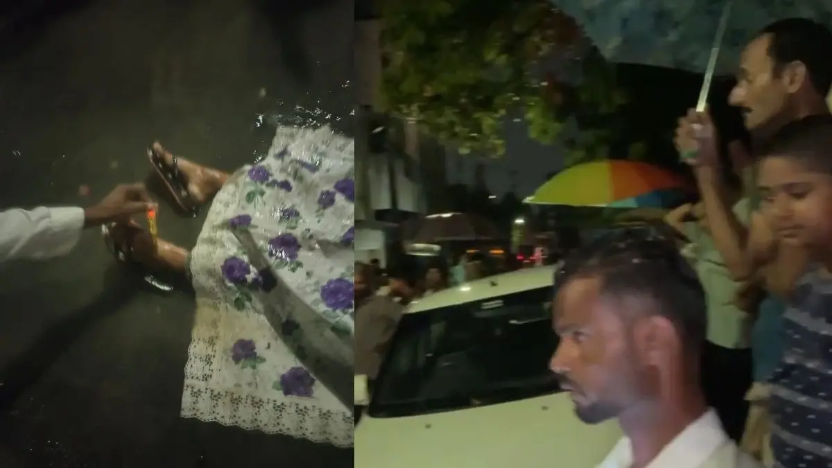 5 Deaths in a Week: 65-Year-Old Woman Electrocuted While Walking Through Waterlogged Street in Nagpur 5 Deaths in a Week: 65-Year-Old Woman Electrocuted While Walking Through Waterlogged Street in Nagpur