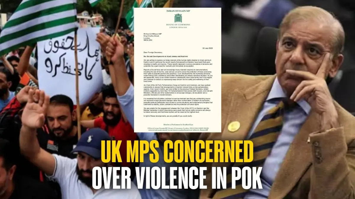 50 UK MPs Write to UK Foreign Secretary Over Violence, Deteriorating Situation in Pakistan Occupied Kashmir 50 UK MPs Write to UK Foreign Secretary Over Violence, Deteriorating Situation in Pakistan Occupied Kashmir