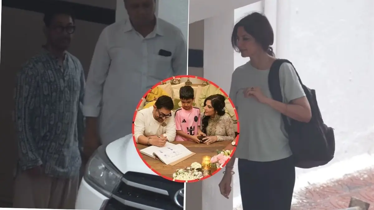 Watch: Aamir Khan-Gauri Spratt Make First Public Appearance As Husband And Wife After Skipping The Traditional Post-wedding Photo-op Aamir Khan-Gauri Spratt make first appearance after wedding