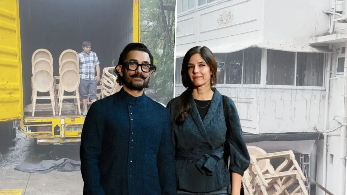 Aamir Khan-Gauri Spratt Wedding: Preparations Underway At Actor's Pali Hill Residence Amid Heavy Rainfall | Watch Aamir Khan-Gauri Spratt wedding update