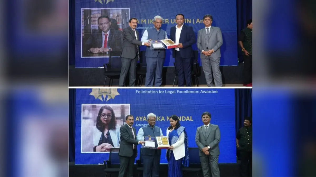 Advocate Anik M. Iktear Uddin And Ayantika Mondal Were Conferred The DAC Legal Luminary Award 2026 Advocate Anik M. Iktear Uddin And Ayantika Mondal Were Conferred The DAC Legal Luminary Award 2026