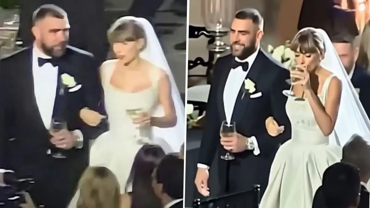 Taylor Swift-Travis Kelce Wedding First Photo Out? Viral Post Of Inside Glimpse Confuses Swifties Ai-generated photo of Taylor Swift-Travis Kelce goes viral