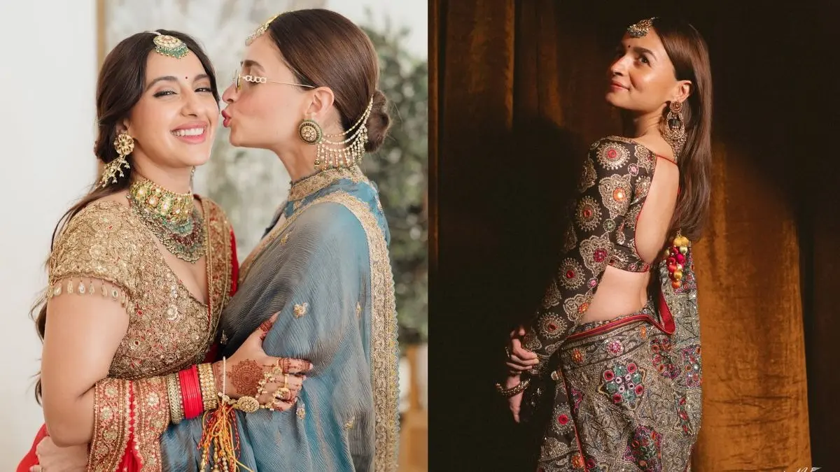 Alia Bhatt: आकांक्षा रंजन की शादी में आलिया भट्ट ने लूटी महफिल, साड़ी वाले आउटफिट में लग रहीं गॉर्जियस, Photos alia bhatt