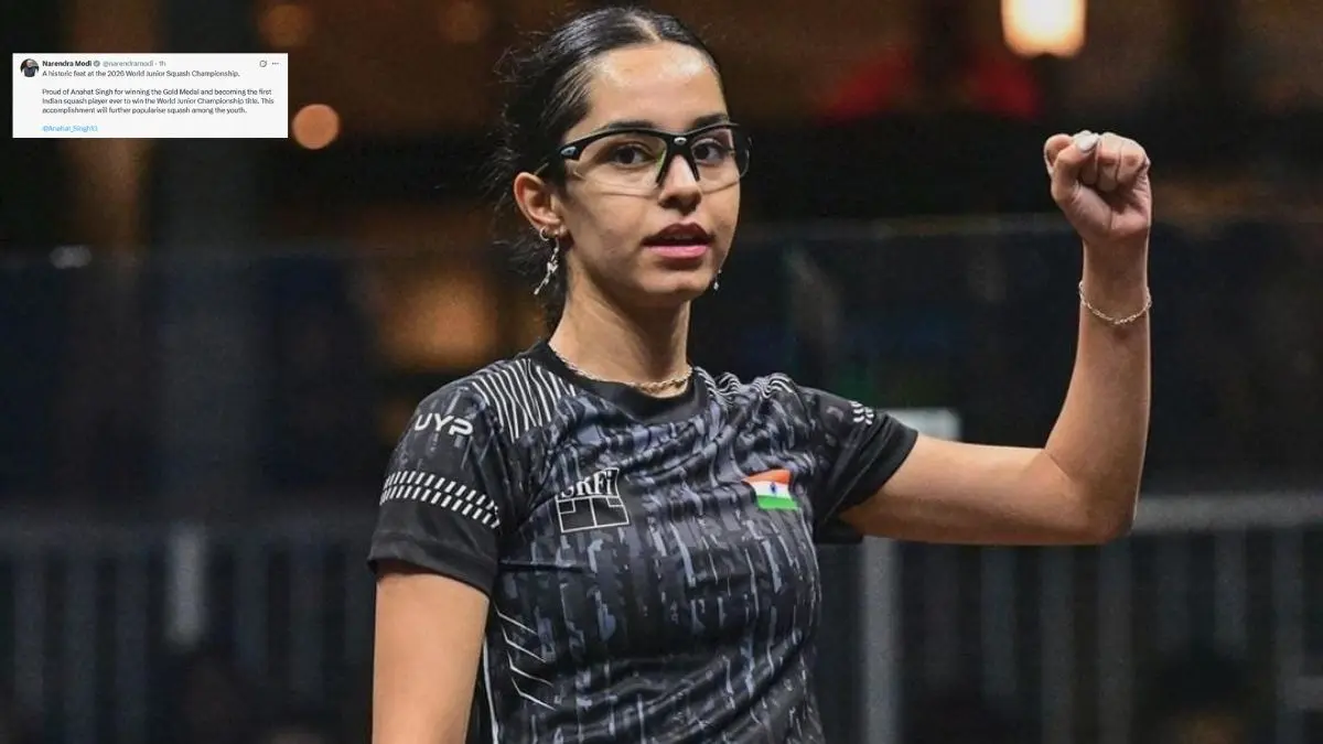 भारत की बेटी अनाहत सिंह ने रचा इतिहास, बनीं वर्ल्ड जूनियर स्क्वैश चैम्पियन; PM मोदी ने दी बधाई anahat singh win world junior squash championship pm modi