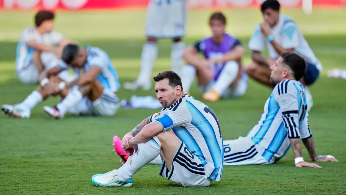 FIFA World Cup 2026: Argentina Criticised For 'Classless' Conduct During Trophy Presentation Ceremony Argentine players react after defeat to Spain in FIFA World Cup 2026 final loss