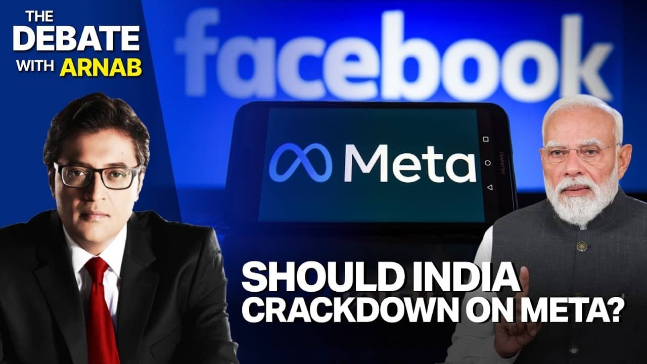 Arnab Goswami Debates Action Against Meta in India