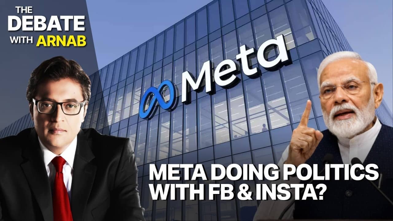 Arnab Goswami Debates Meta’s Role in India’s Politics