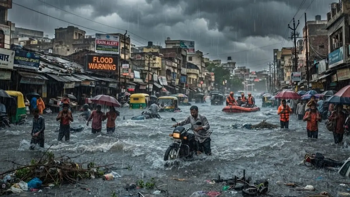 Rain Alert: सावधान! Monsoon के बदले तेवर, असम में बाढ़ से 21 मौतें, दिल्ली से बिहार तक 16 राज्यों में 5 दिन होगी झमाझम बारिश assam flood, monsoon rain alert