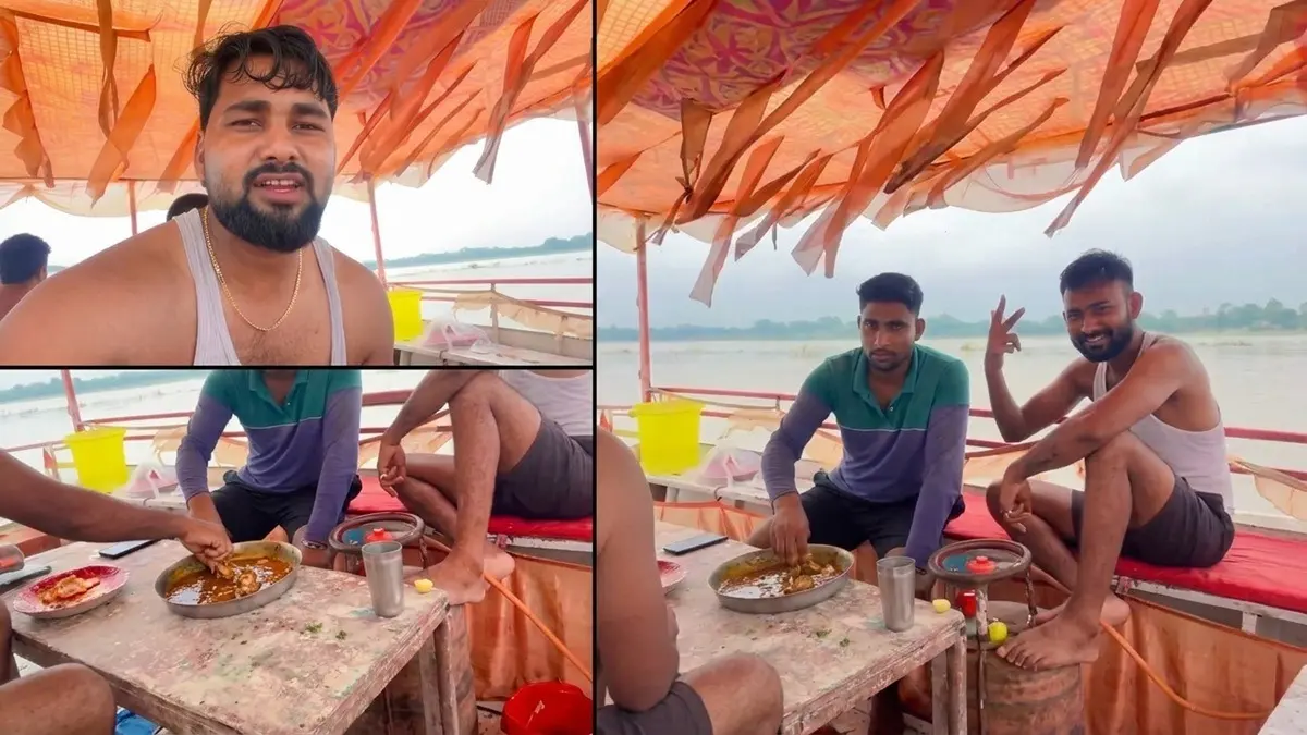 Ayodhya Viral Video Controversy: 4 Detained Over Viral Clip Of Men Eating Mutton, Drinking Beer On Boat In Saryu River Ayodhya Viral Video Controversy: 4 Detained Over Viral Clip Of Men Eating Mutton, Drinking Beer On Boat In Saryu River