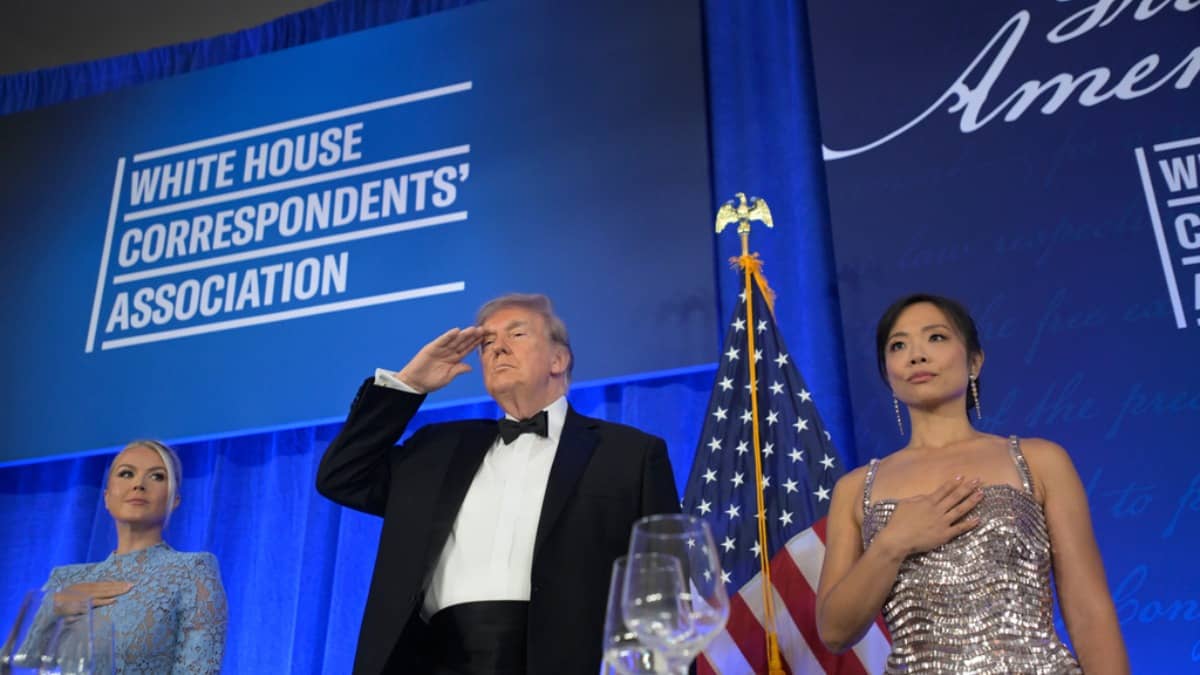 Back With A Bang: Trump Roasts Media, Flashes 'Trump 2028' Cap In Explosive Return To Correspondents' Dinner After Shooting