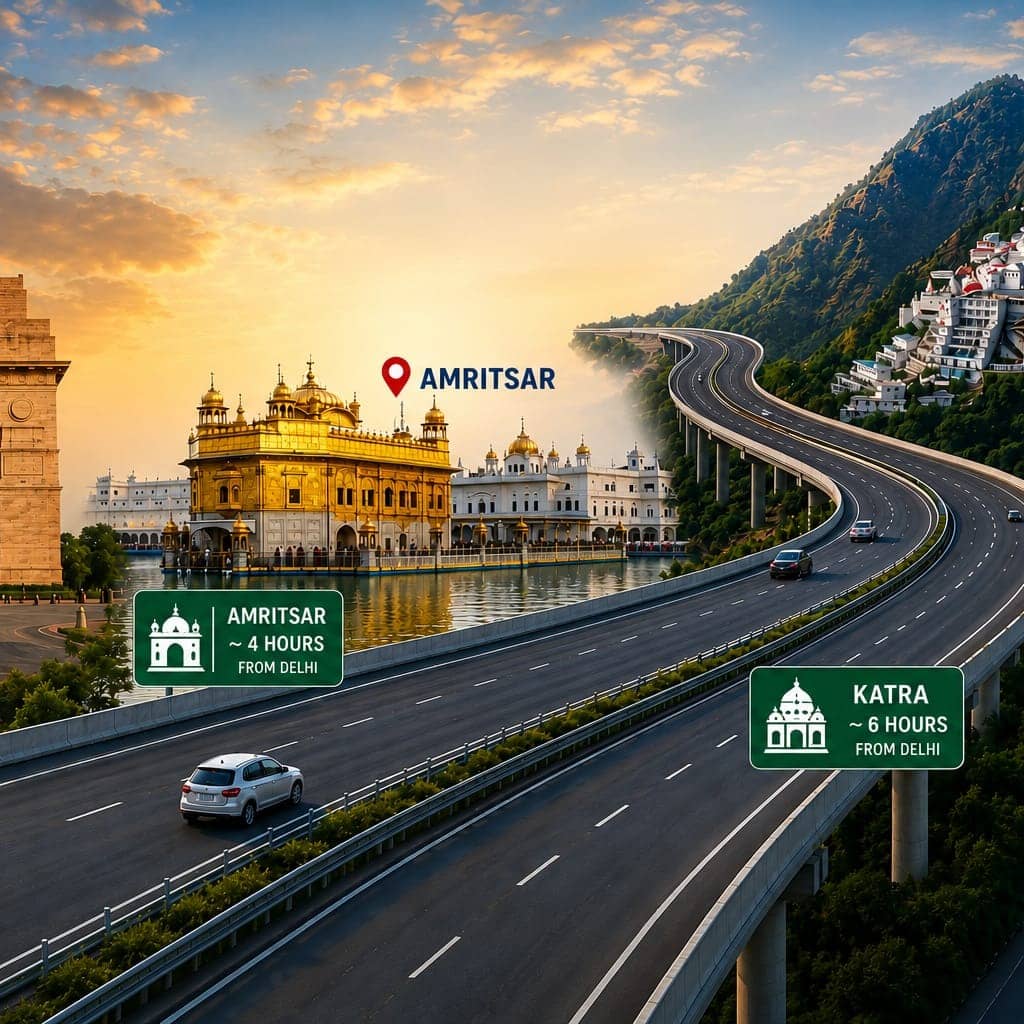 Big Relief! Now Reach Delhi to Amritsar in Just 4 Hours, Katra in 6! This New Expressway Cuts Travel Time by 50%
