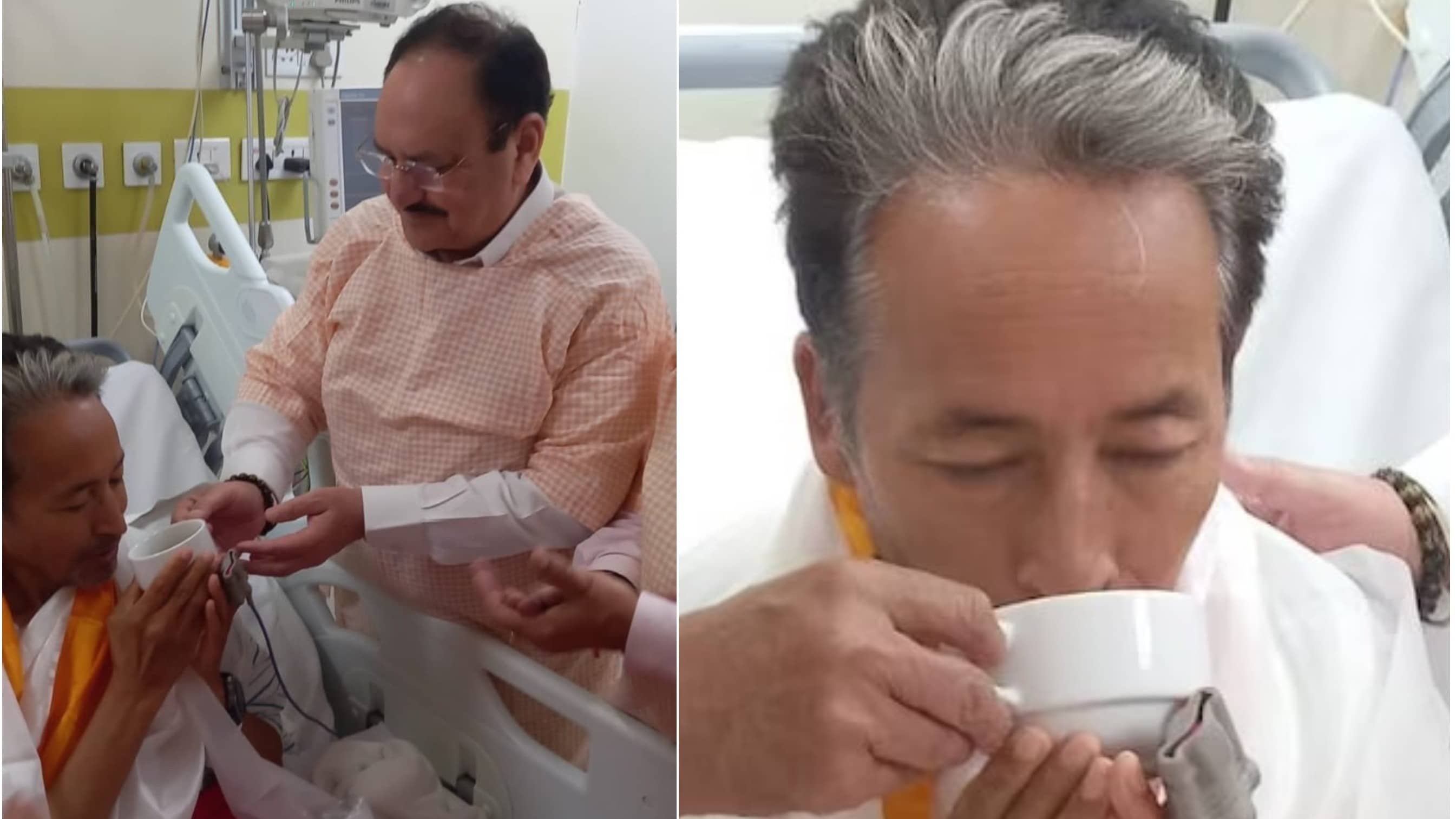BREAKING: Sonam Wangchuk Ends Hunger Strike After 26 Days, Drinks Soup From JP Nadda's Hands