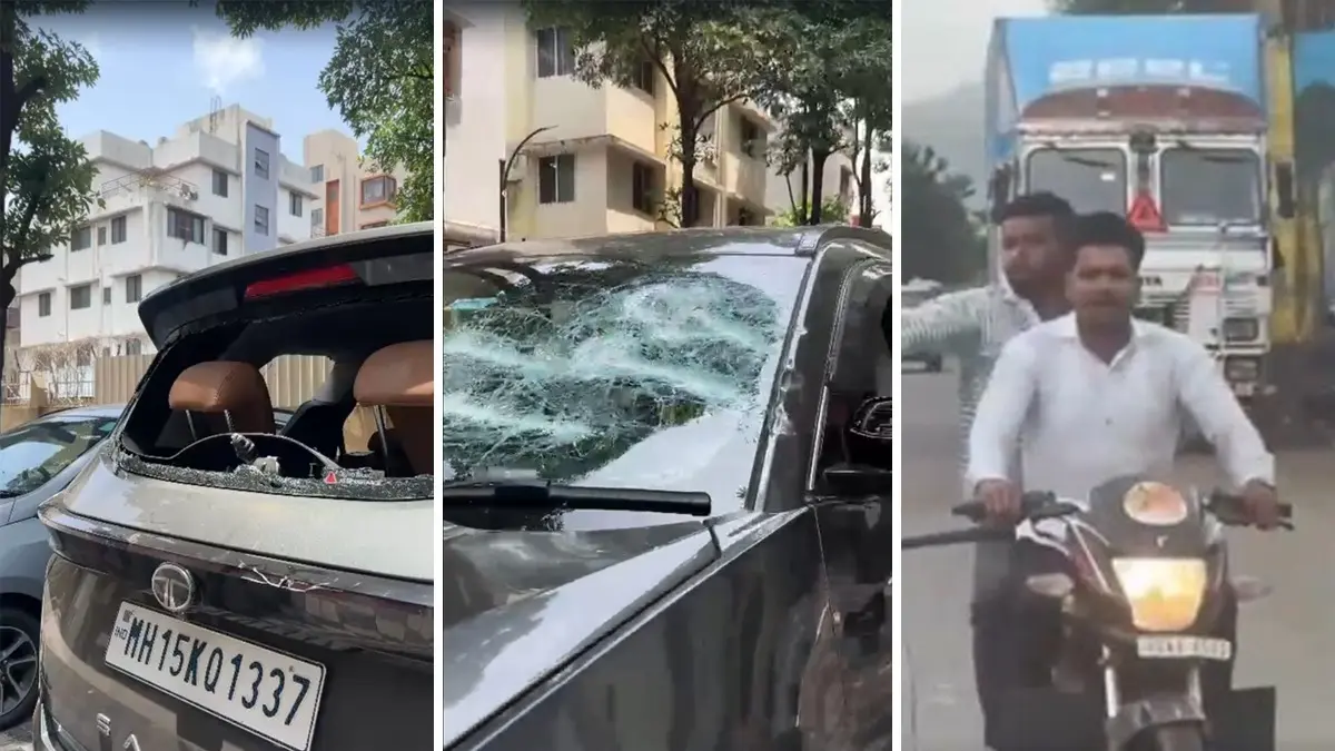 Car Smashed, Chased for 15 Km: Nashik Family Brutally Attacked with Iron Rods After Objecting to Harassment | VIDEO Car Smashed, Chased for 15 Km: Nashik Family Brutally Attacked with Iron Rods After Objecting to Harassment | VIDEO