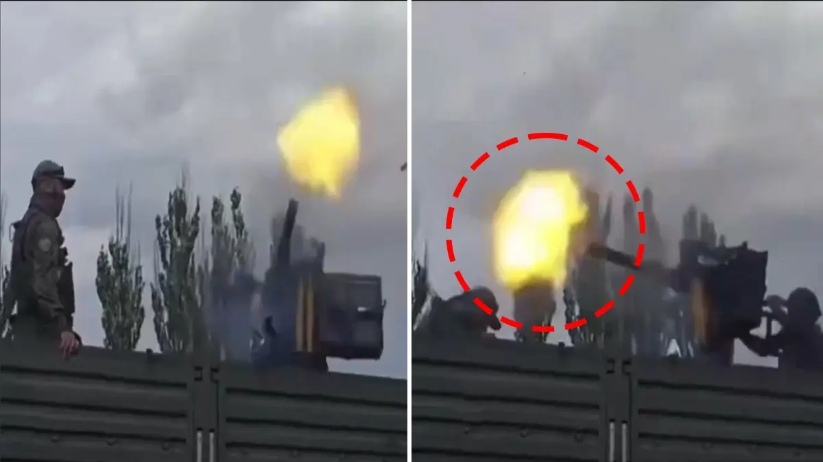 Caught on Cam! Russian Helicopter Gun Goes Completely Rogue On Ground | WATCH Caught on Cam! Russian Helicopter Gun Goes Completely Rogue On Ground | WATCH