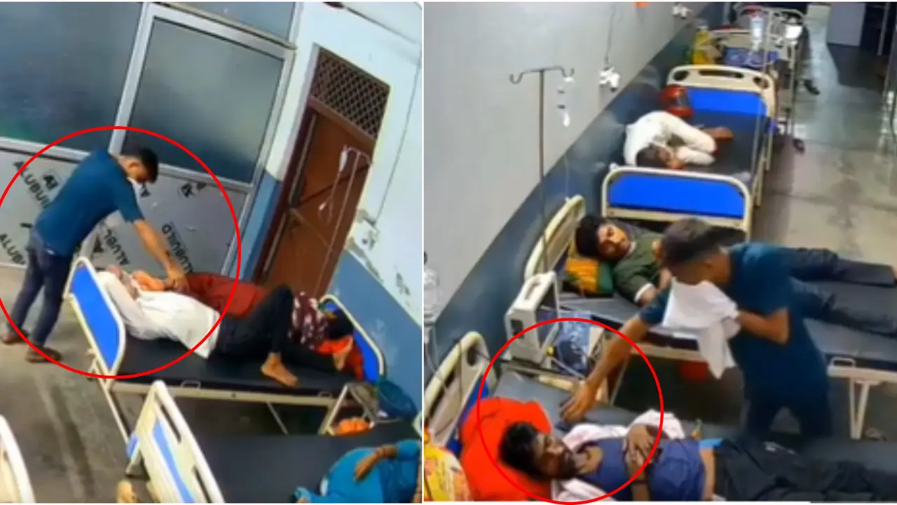 Caught On Cam: Thief Creeps Inside Hospital, Steals Phones Of Patients In Deep Slumber | VIDEO Caught On Cam: Thief Creeps Inside Hospital, Steals Phones Of Patients In Deep Slumber | VIDEO