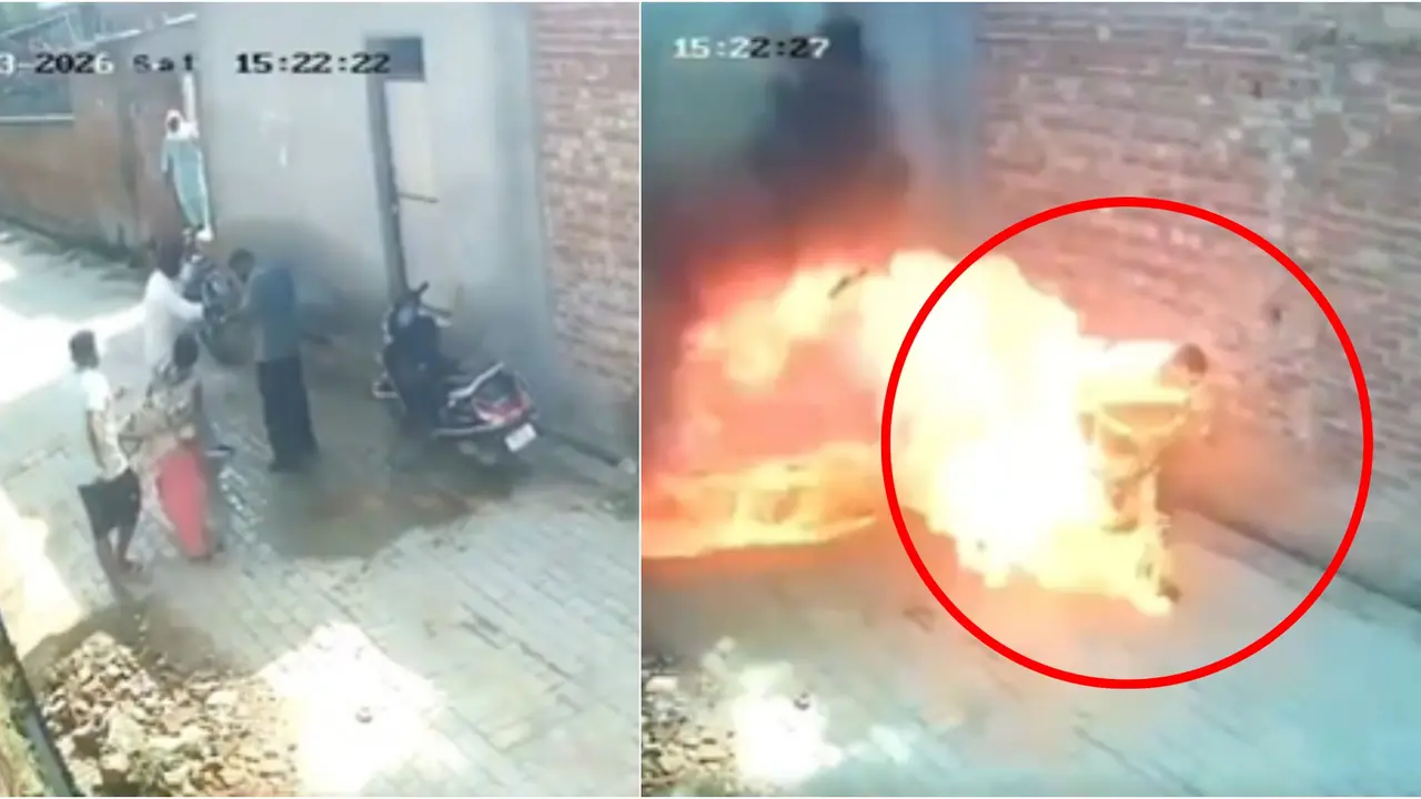 Couple's Fight Ends In Tragedy: Man Burnt Alive By Angry Wife's Brother In Punjab | CCTV Footage Captures Horror Couple's Fight Ends In Tragedy: Man Burnt Alive By Angry Wife's Brother In Punjab | CCTV Footage Captures Horror