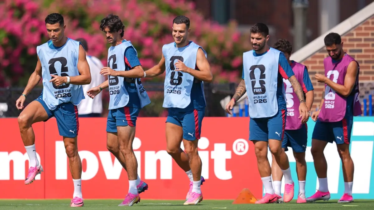 Portugal vs Spain Live Streaming: When And Where To Watch FIFA World Cup 2026 In India? Cristiano Ronaldo takes part in a Portugal practice session