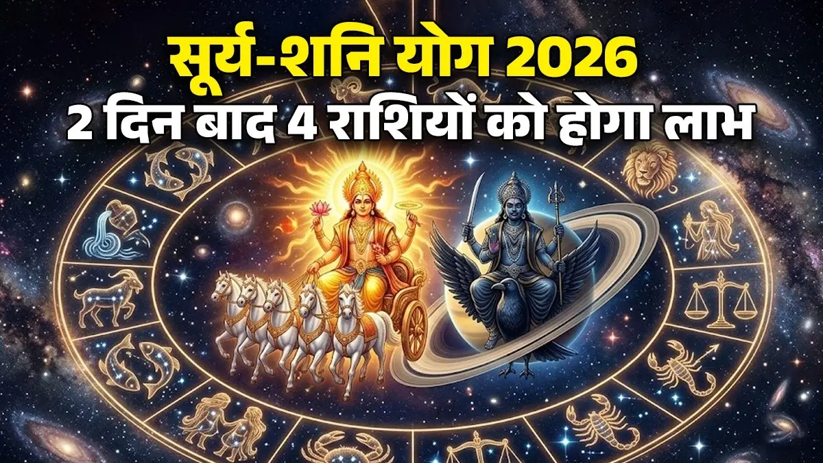 Surya Shani Dashansh Yog: सूर्य-शनि का बनने जा रहा है दशांश योग, 2 दिन बाद 4 राशियों का चमकेगा करियर और कारोबार; मिलेगा राजशाही सुख Dashansh Yoga surya and shani yog 2026 these 4 zodiac sign people will get career and business opportunities