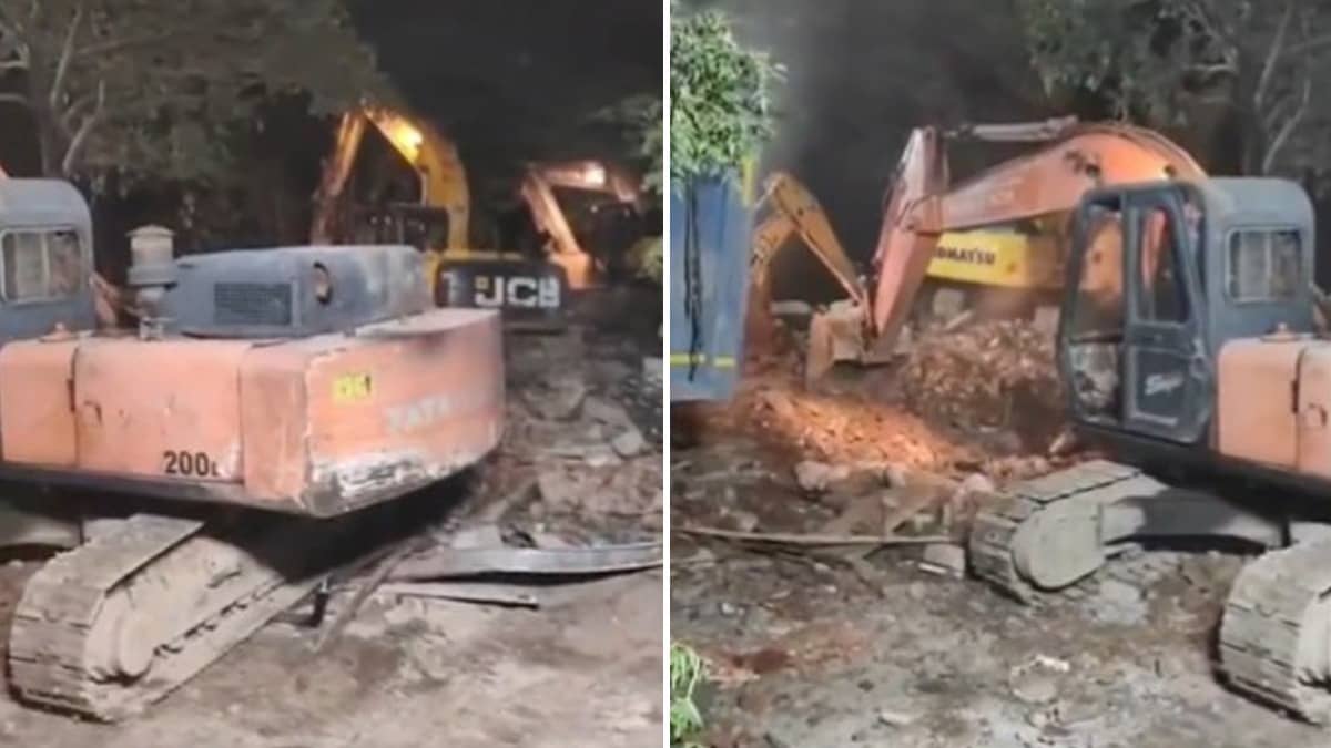Delhi Govt Demolishes Illegal Structure Amid Road-Widening Project; Bulldozer Action In Pitampura-Shalimar Bagh