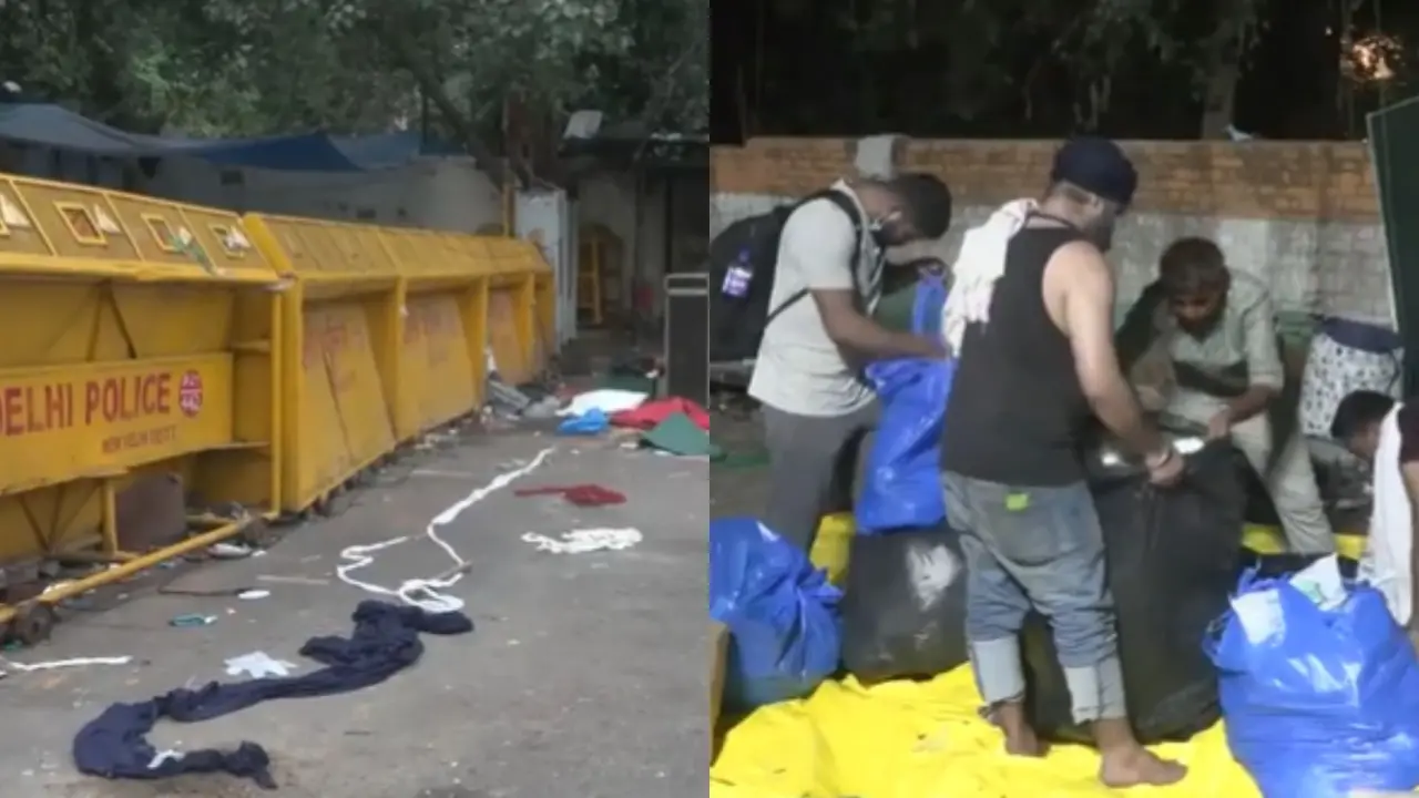 Jantar-Mantar: CJP का आंदोलन खत्म होते ही जंतर-मंतर पर पसरा सन्नाटा, खाली हुआ धरनास्थल, हटाए गए टेंट और लाउडस्पीकर; VIDEO Delhi Jantar-Mantar