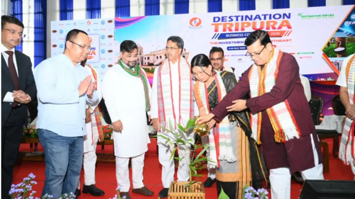 Destination Tripura Business Conclave 2026 Secures Investment Intent of Rs 1.21 Lakh Crore Through 342 MoUs Destination Tripura Business Conclave 2026 Secures Investment Intent of Rs 1.21 Lakh Crore Through 342 MoUs