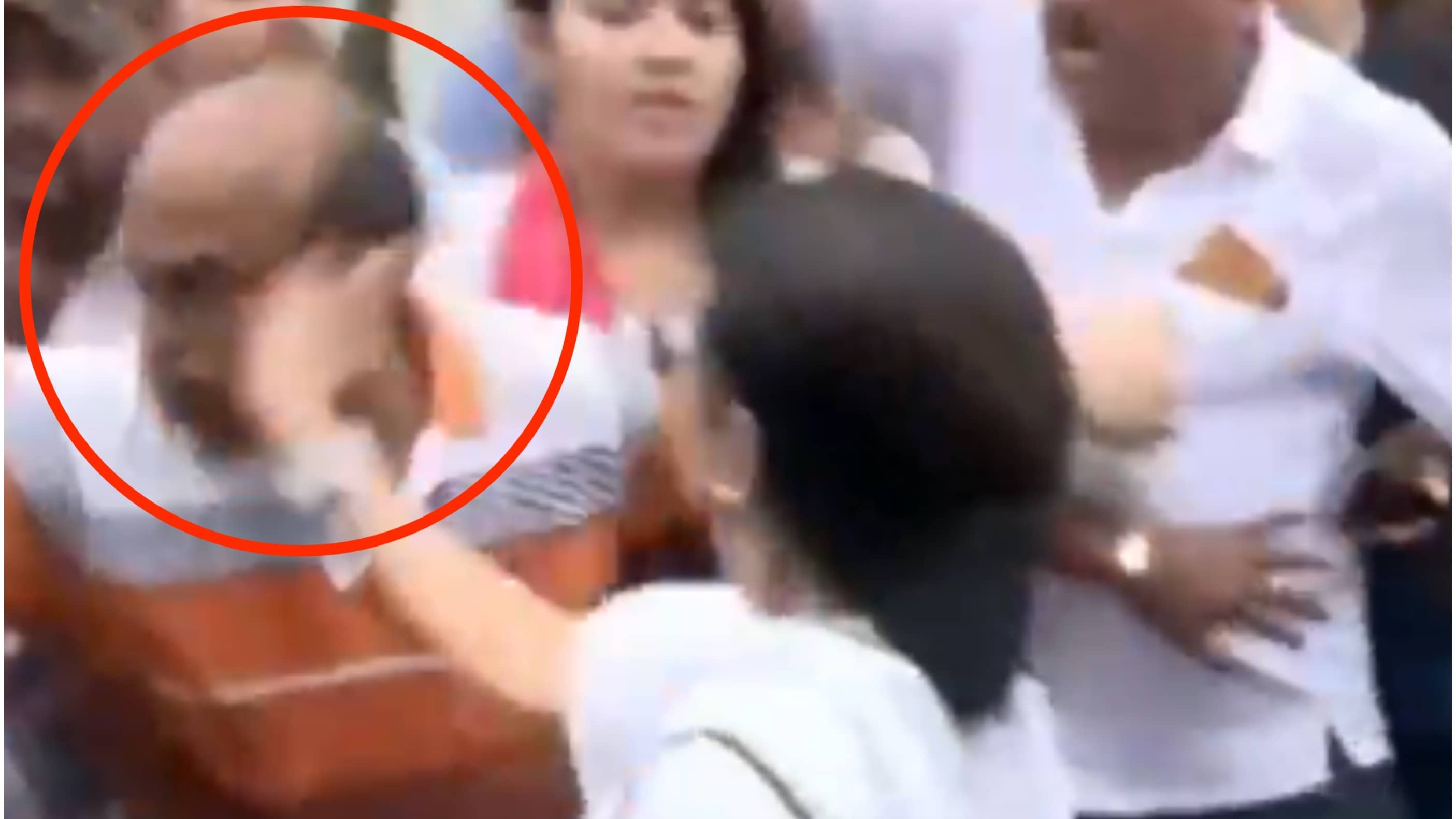Didi Loses Her Cool: Video Shows Mamata Banerjee Slapping Her Own Party Worker On Road | WATCH