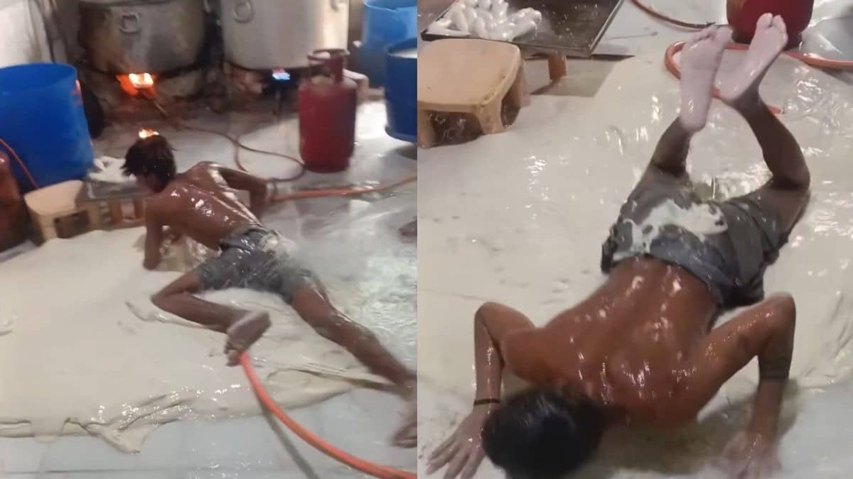 Dirty Floor, Shirtless Workers: Viral Video of Soya Chaap Making in Noida Sparks Outrage | WATCH 