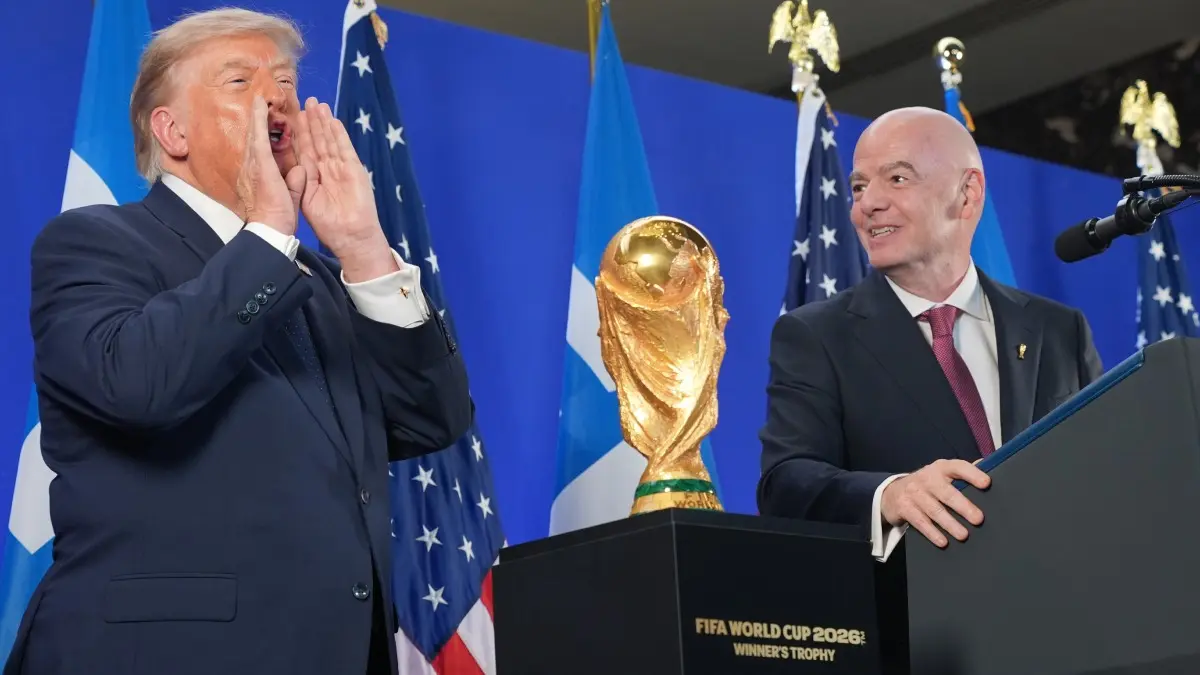 FIFA President Gianni Infantino Declares World Cup A Success, Hails President Donald Trump's Contribution Donald Trump and Gianni Infantino