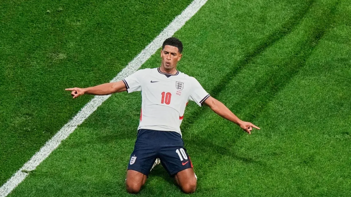Jude Bellingham's Brace Breaks Azteca Fortress, England Edge Past Mexico At FIFA World Cup 2026 England's Jude Bellingham celebrating after scoring against Mexico