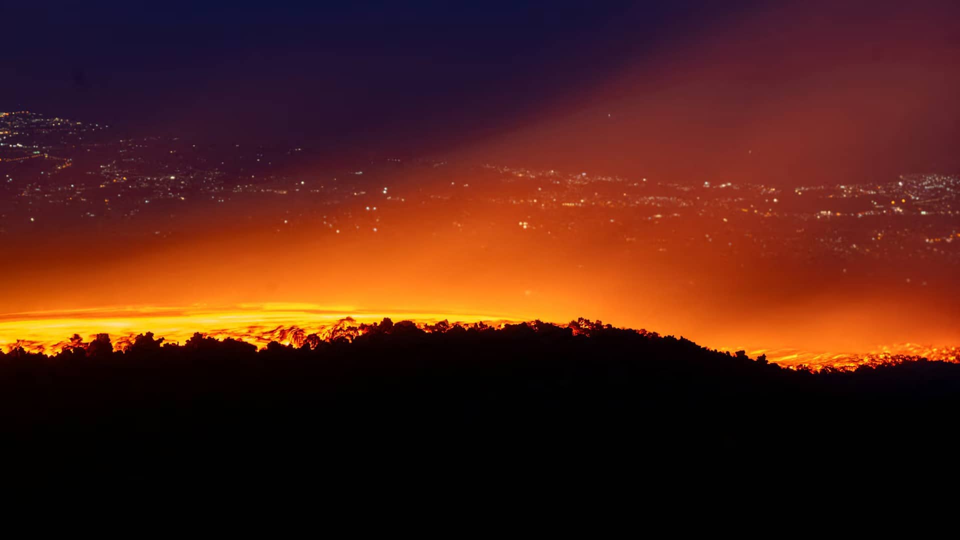 Fiery Spectacle: Mount Etna Erupts, Rivers Of Lava From Europe's Largest Volcano Set Sicily's Night Sky Ablaze