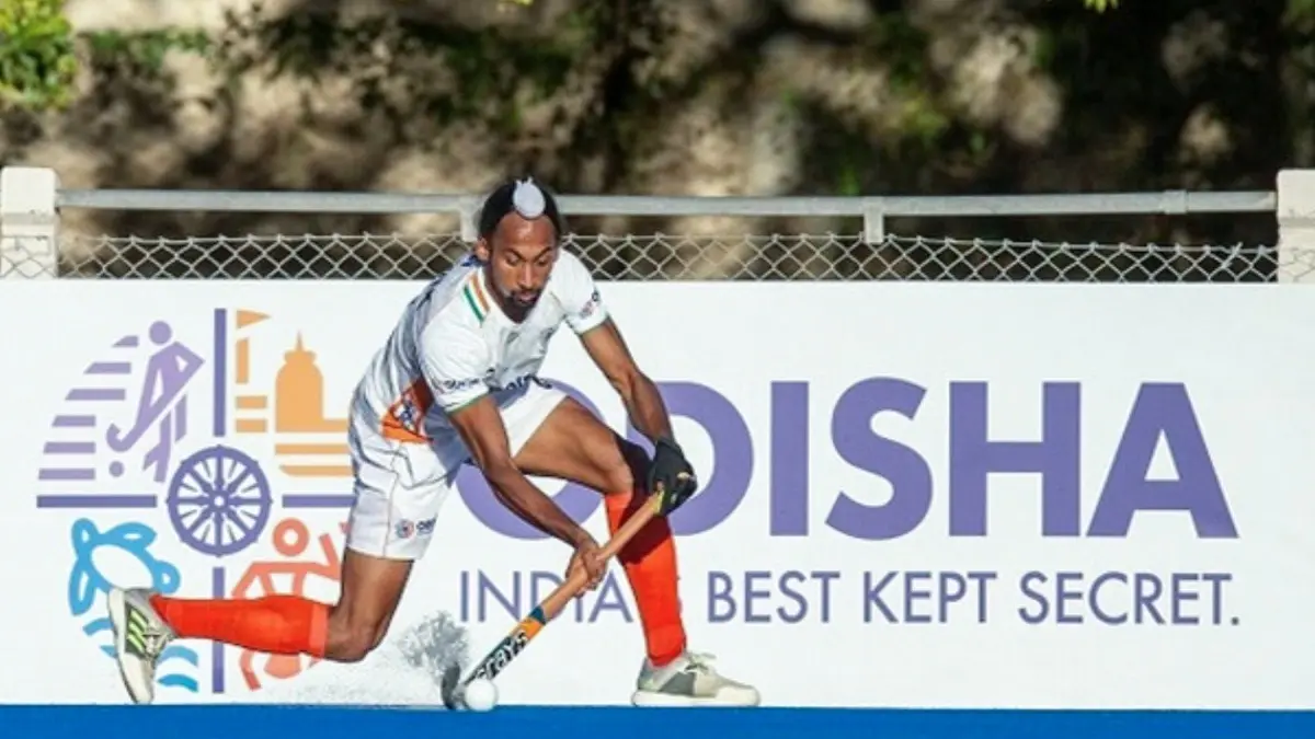Indian Men's Hockey Player Hardik Singh Opens Up On Jersey Change Controversy Hardik Singh in action