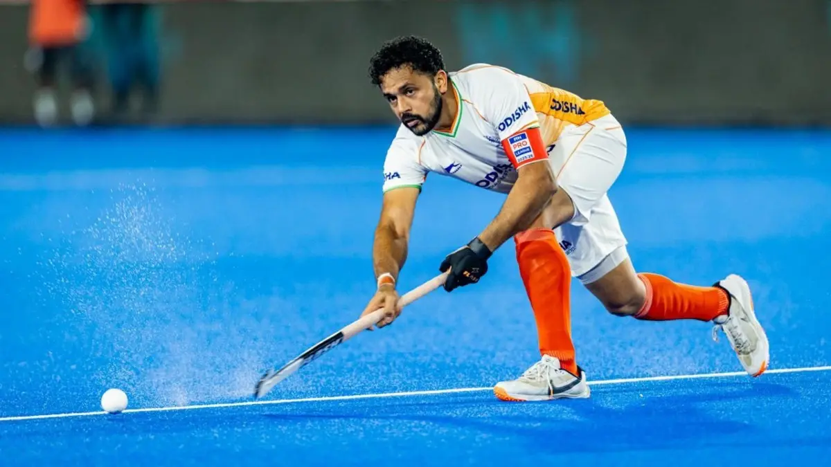 'We Want to End the 51-Year Wait': India Captain Harmanpreet Singh Eyes Historic Run at FIH Hockey World Cup Harmanpreet Singh in action