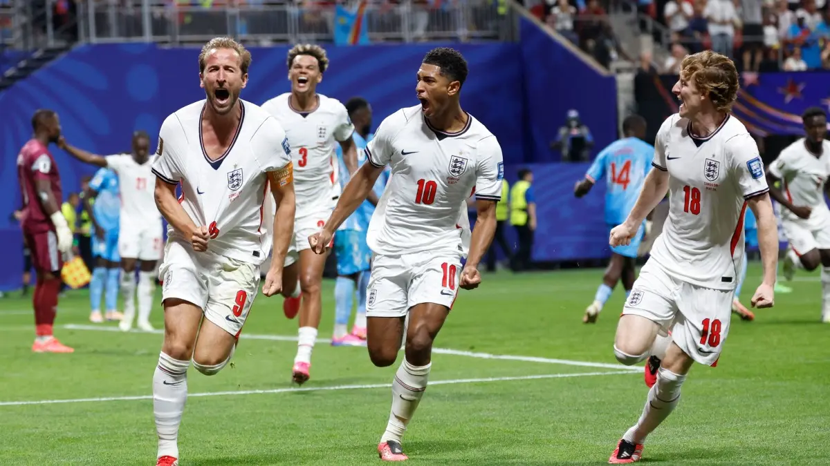 Anthony Gordon Hails Lionel Messi While Drawing Parallels Between Harry Kane And Argentine Star: 'Greatest Footballer Of All Time' Harry Kane celebrates England's winner