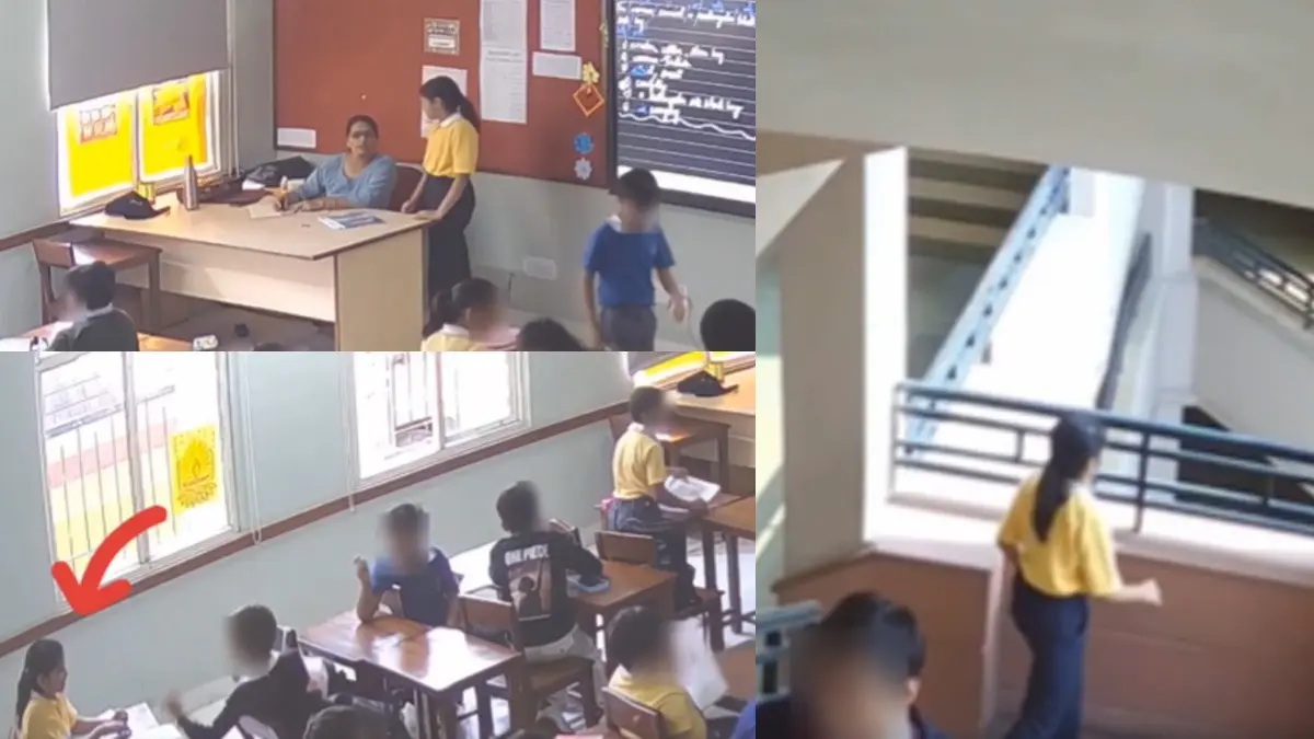 Heartbreaking CCTV Footage Captures Jaipur Teacher Ignoring 9-Year-Old Bullying Victim Minutes Before Suicide | VIDEO Heartbreaking CCTV Footage Captures Jaipur Teacher Ignoring 9-Year-Old Bullying Victim Before Suicide | VIDEO