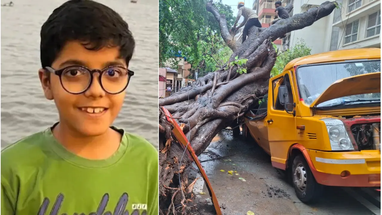 Heartbreaking Goodbye: School Kid Killed In Mumbai Tree Collapse Cremated With His Fav Cricket Ball, Family Seeks Justice Heartbreaking: School Kid Killed In Mumbai Tree Collapse Cremated With His Fav Cricket Ball, Family Demands Justice